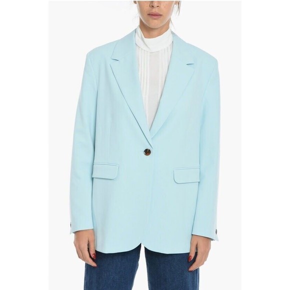 Samsoe Samsoe Haven Blazer Iced Blue NWT Women’s L - Picture 6 of 16